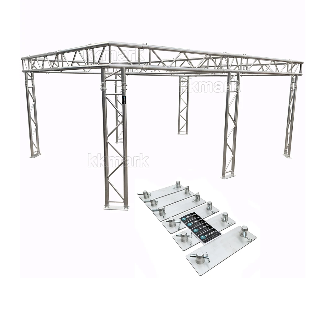 
Global KKMark TUV 100 220 290 300 400 600 totem event outdoor exhibit lighting Stage Trade Show booth Aluminum Truss System 