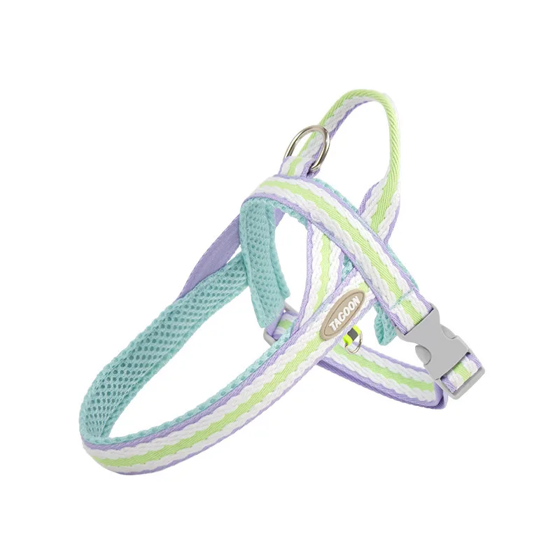 Manufacturer Supplier Zinc Alloy D Ring Breathable Mesh Soft Handle Portable Dog Harness