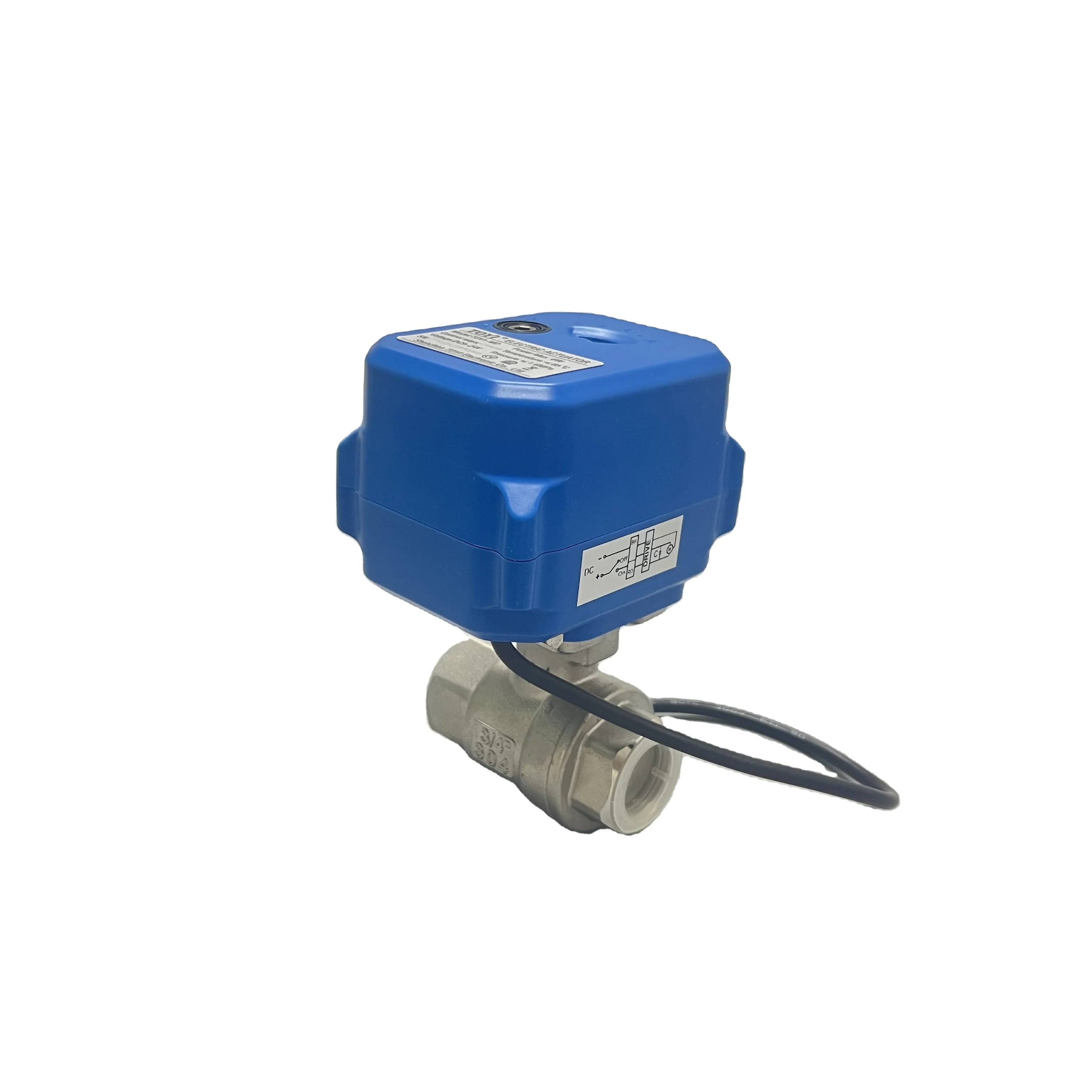 DC9V12V24V Manual Electric Stainless Steel Ball Valve 3/4' 2-Way Control Valve for Water & Oil DN20