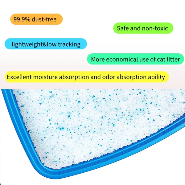 High quality gel Crystal Fast Clumping Silica Gel Non Clumping Crystal Cat Litter Fresh Crystal Silica Gel Cat Litter