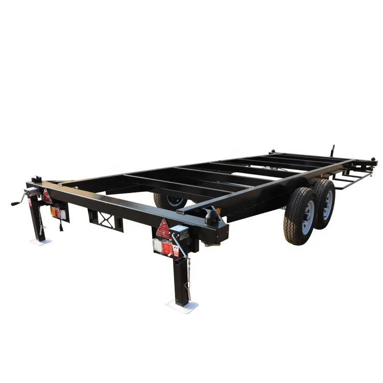 3ton container trailer 20ft house chassis trailer