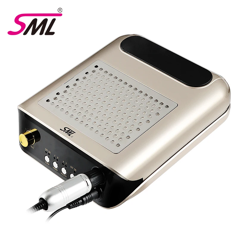 2 in 1 35000RPM Electric Nail Drill Polisher Nail Dust Cleaner Vacuum Suction Machine Nail Gel File Curing Dryer Manicure Device