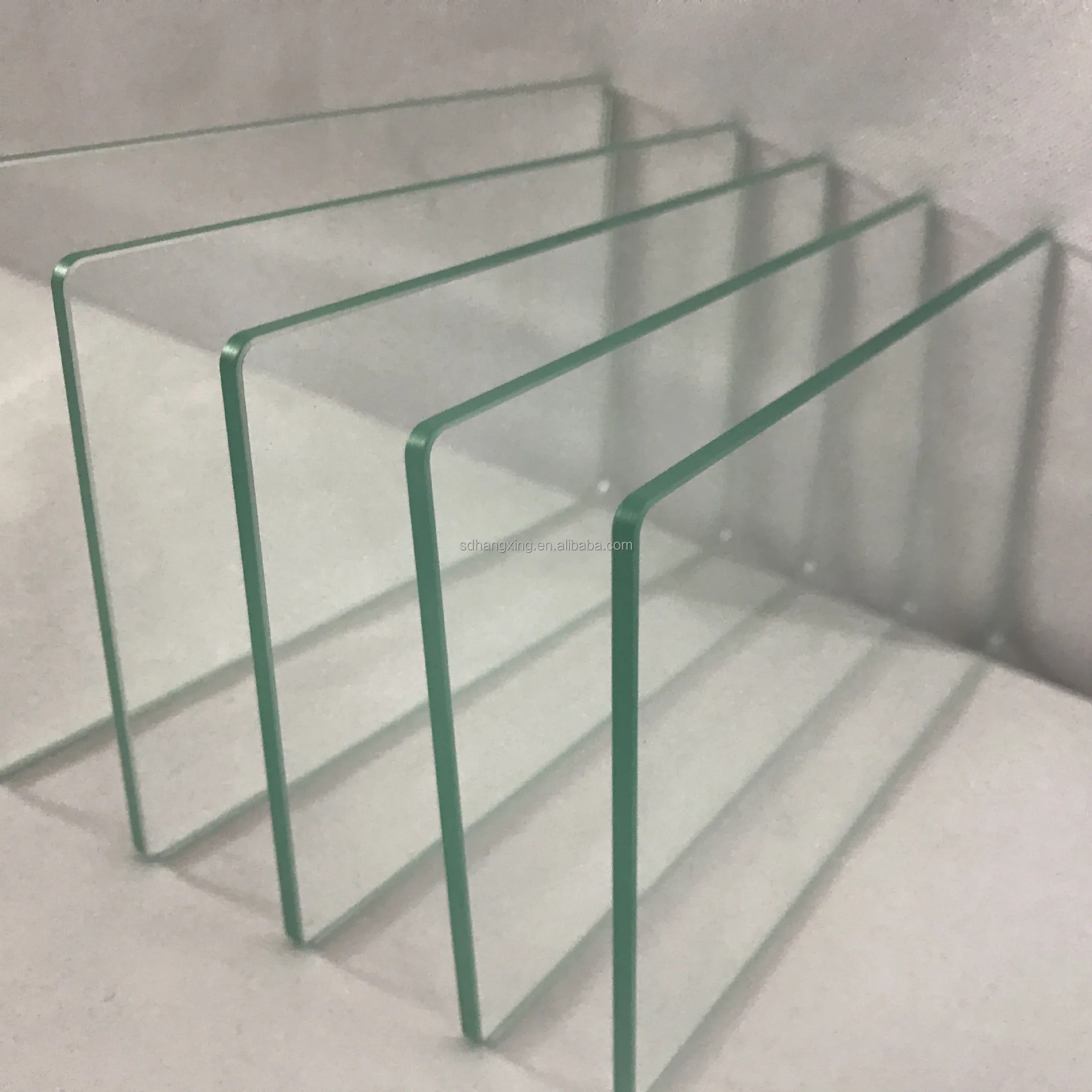 High Quality 3mm-19mm Tempered Safety Glass for Office Partitions Custom Frameless Glass Railing for Greenhouse Building Use