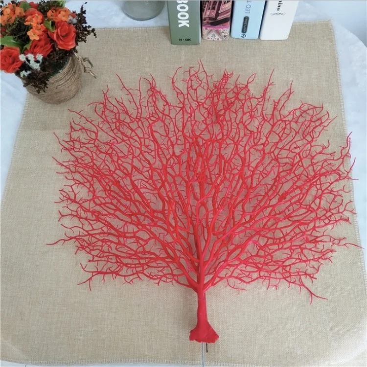 YAYUN J-1111 Plastic Artificial White Tree Coral Branches Wedding Decoration