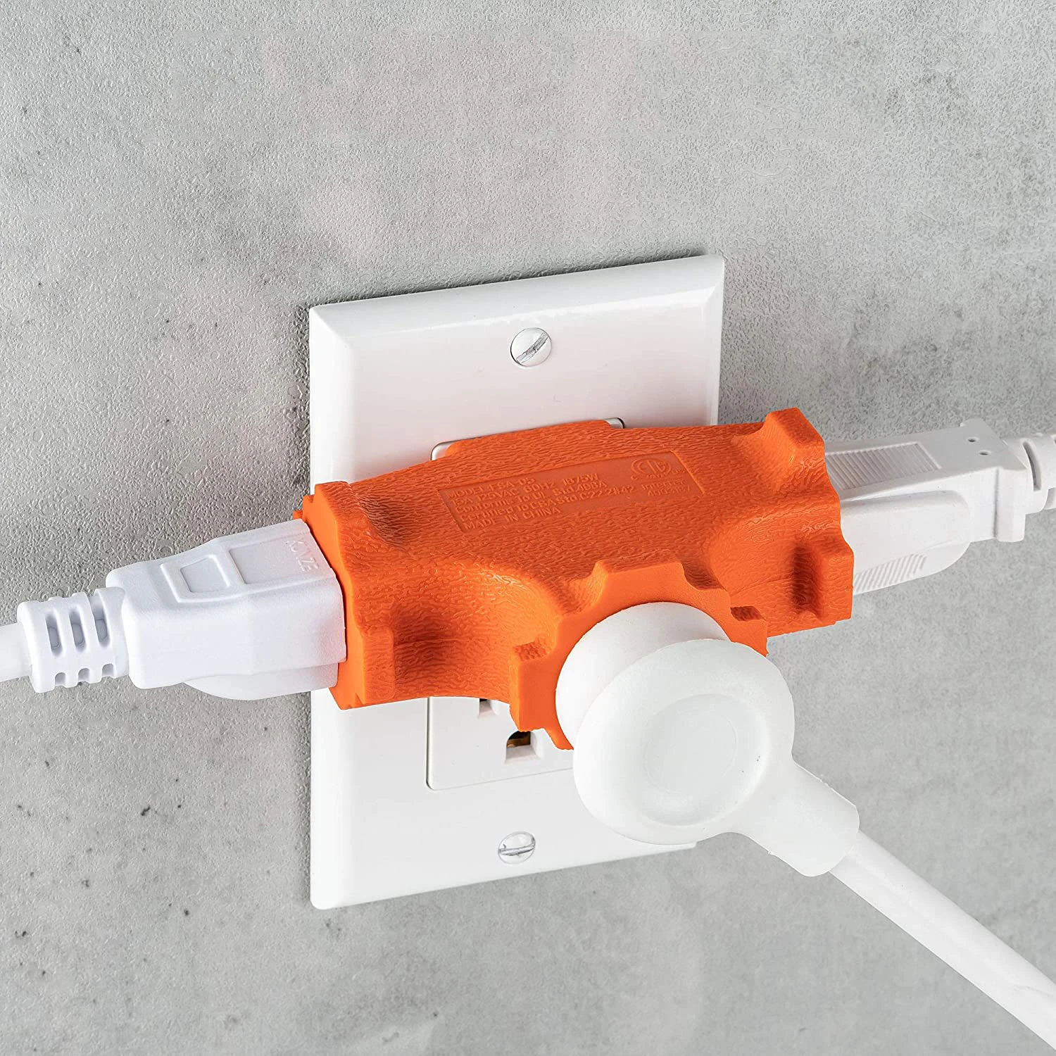 Superdanny Т-образная розетка электрические розетки с сенсорным экраном с заземлением нажмите настенных розеток, Т-образные, 3 способа адаптер