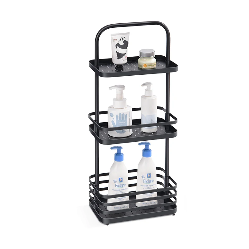 Стеллаж WIREKING для ванной и душевой кабины металлический угловой стеллаж 3 уровня стойка