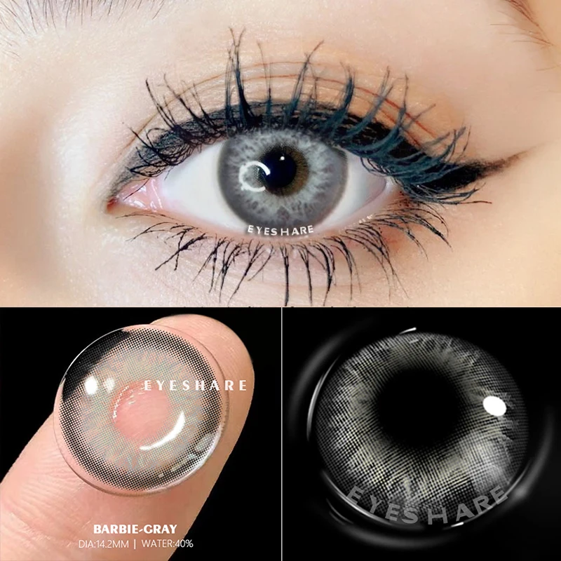 EYESHARE 1 Pair (2pcs)  Natural Crystal Color Lenses for Eyes Cosmetic Contact Lenses Eye Color lens Colored contacts