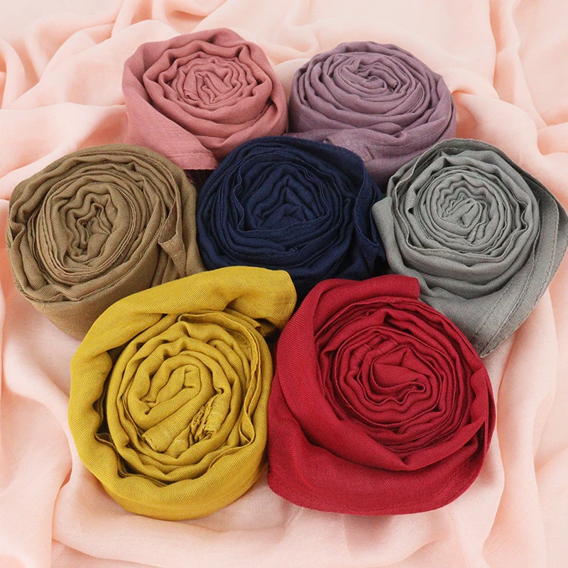 double stitching modal hijab shawls scarf for Muslim women bawl scarves hijabs Australia popular