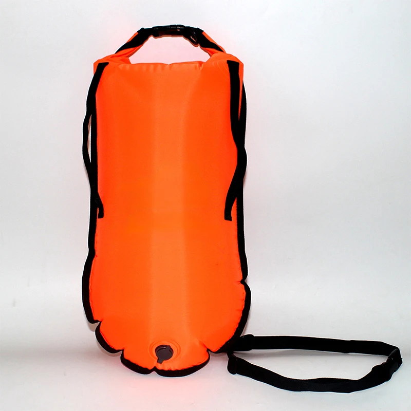 thickened PVC double airbag inflatable swimming anti-drowning lifebuoy with storage vinyl blow up water buoy for pool river
