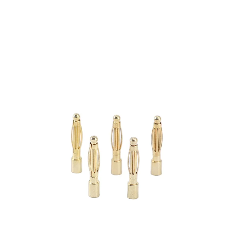 Banana plug opening screw gold-plated plug for audio jack connector speaker stereo banana power jack