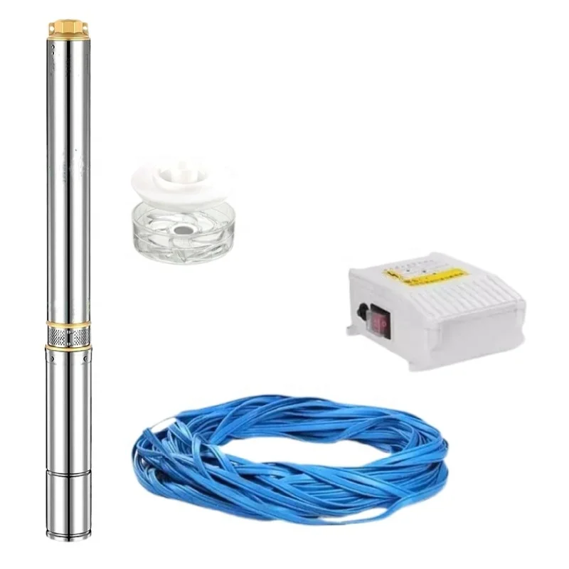 1100W1.5HP high lift high flow stainless steel deep well pump 4 inch household 110v submersible pump