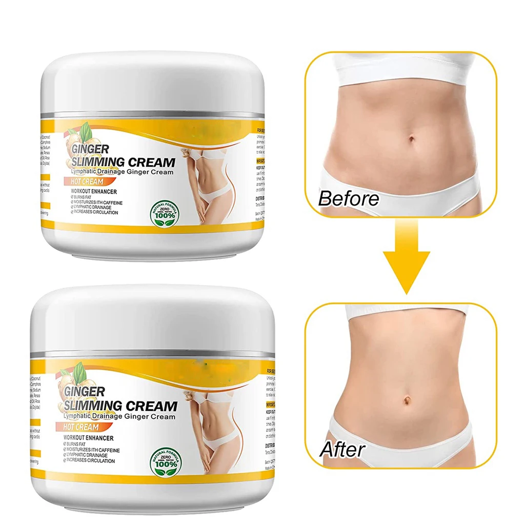Ginger Hot Cream,Body Slimming Fat Burning Cream,Weight Loss Anti-Cellulite Slimming Cream Gel