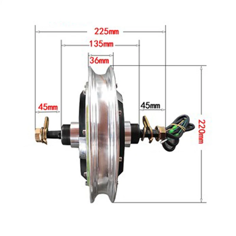12 Inch Electric Scooter Motor Brushless 24 36 48V 350W ebike e Scooter Wheel Hub Motor 24 36 48 Volt 350 watt 12inch