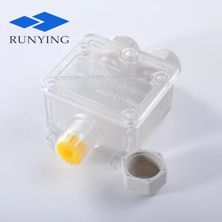 Прозрачный водонепроницаемый корпус FSH712 Пластиковая распределительная коробка для корпуса печатной