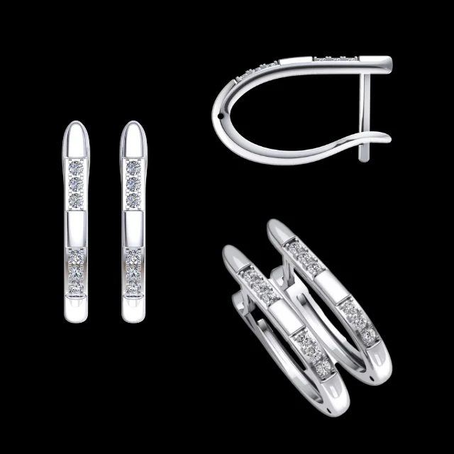 Женские серебряные серьги
