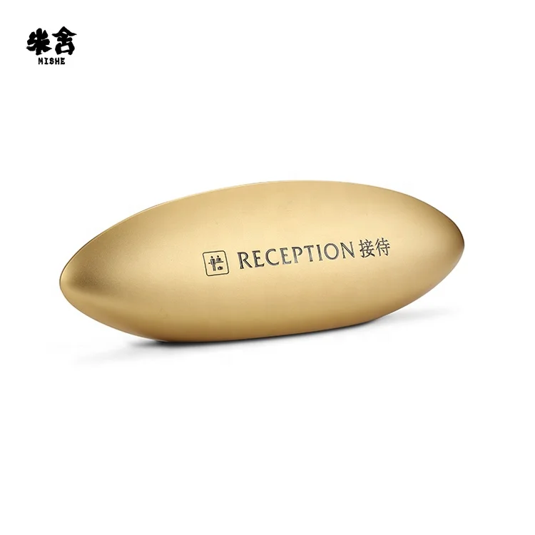 High-end aluminum alloy soild half rugby office loby signfront desk reception sign