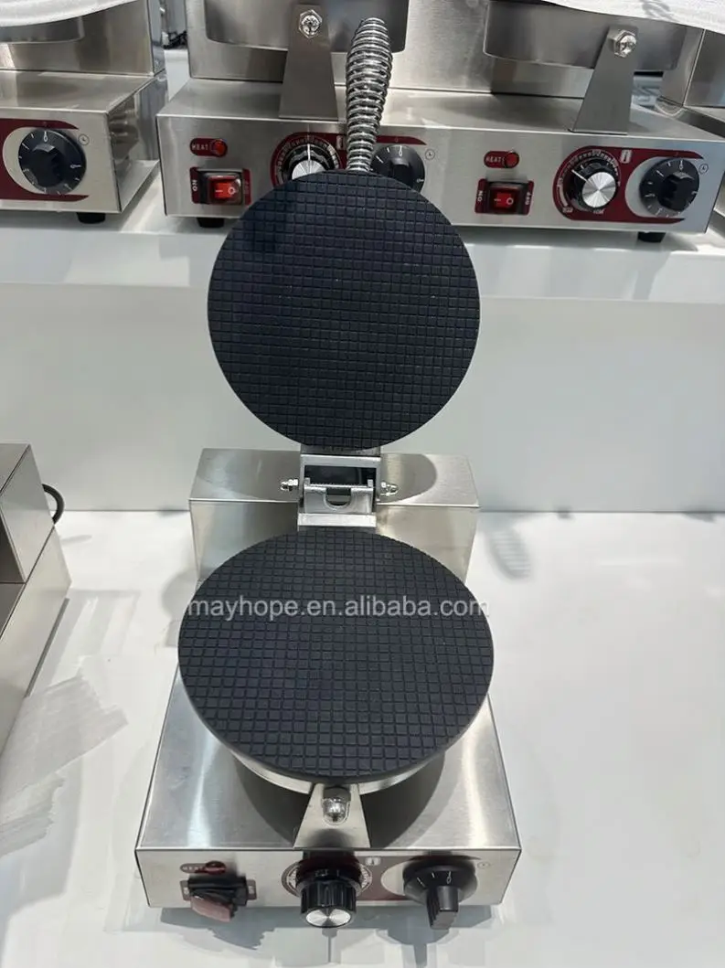 Factory direct Topping Selling Sector Spiral Shape Cone Pizza making line wafer ice cream cone maker