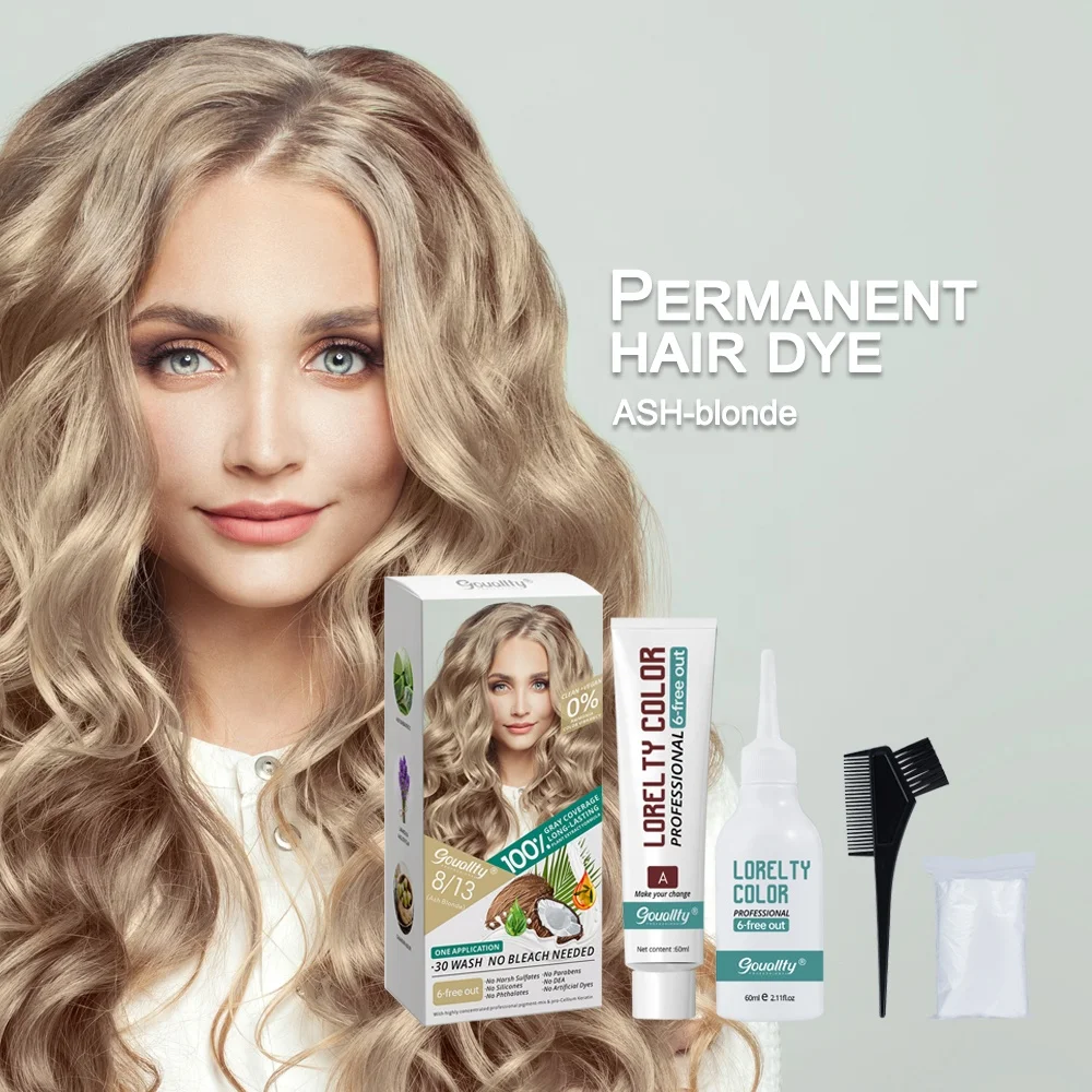 Guangzhou Professional Supplier Ammonia Free Organic Hair Color Brands Red Blue Blonde Hair Dye Wholesale