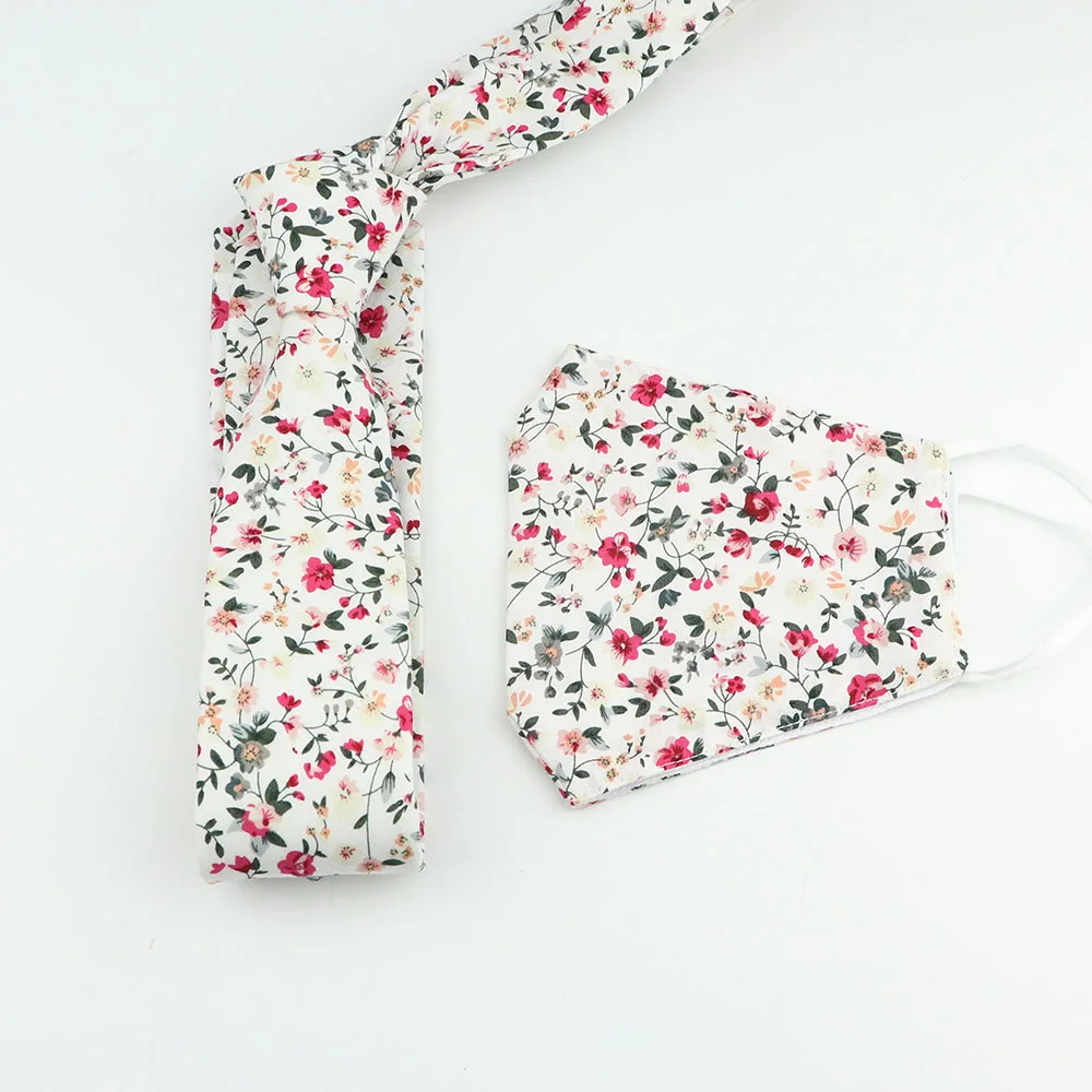 Набор хлопковых галстуков с цветами, классический цветной цветочный галстук, красивый модный мужской узкий дизайнерский галстук ручной работы