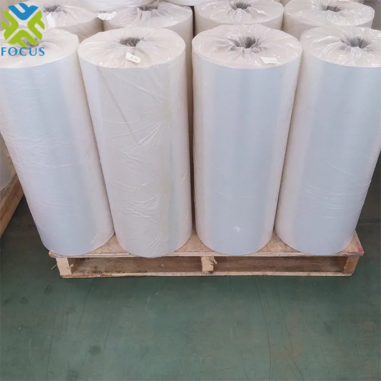 China Laminated PET+PE film High Transparency one sided heat sealing film roll