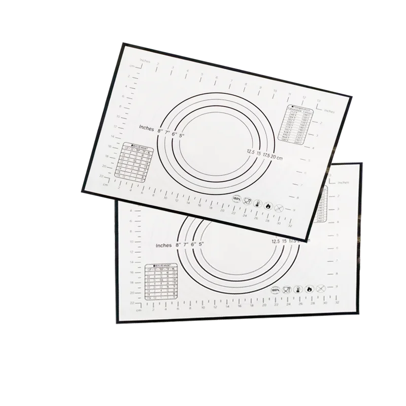 Environment protection  cooking silicone pastry baking mat permanent non-stick set for dough rolling  baking mat