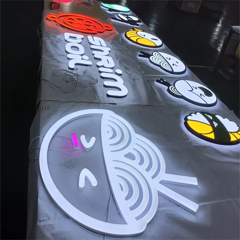 3D Acrylic Logo Customized Office Company Signs Illumination Channel Letter Store Sign for Business Outdoor