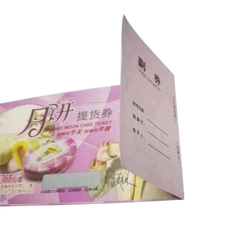 Custom design scratch off lucky card/ lottery ticket  printing