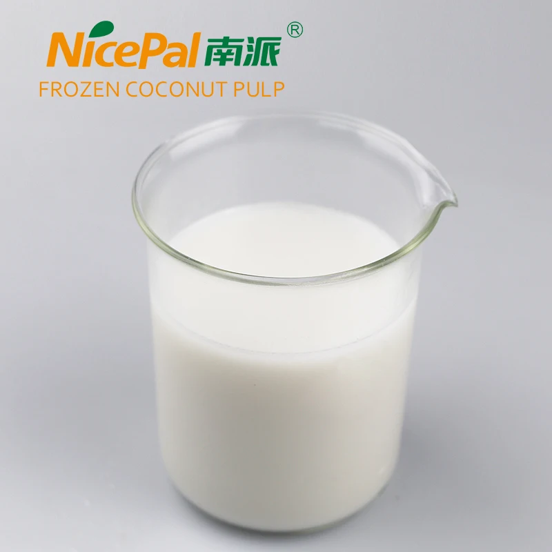 ISO certificate/Pure natural quick frozen coconut milk/coconut pulp from factory