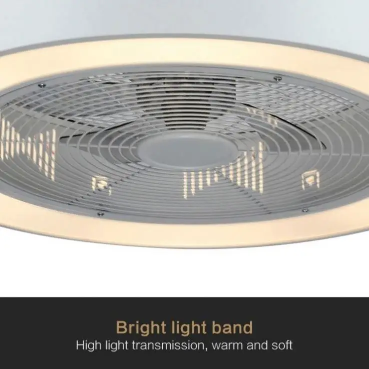 Smart Splint Blade Fan Modern Led Ceiling Fans Light With Lights Remote Control
