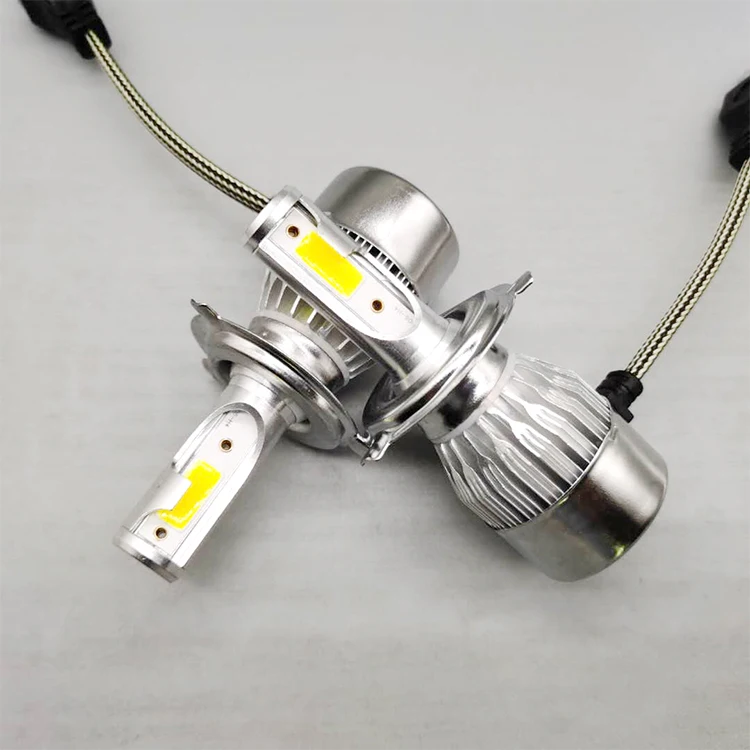 Cheap auto led headlampbick 4300k 6000k 8000k car light h4 h7 h11 9005 automotive c6 led headlights bulb kits