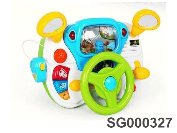 Fashion Educational games Simulation Driving With Light Music Steering Wheel Toys for Kids