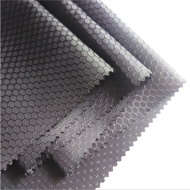 210d waterproof  jacquard honeycomb oxford fabric for bags
