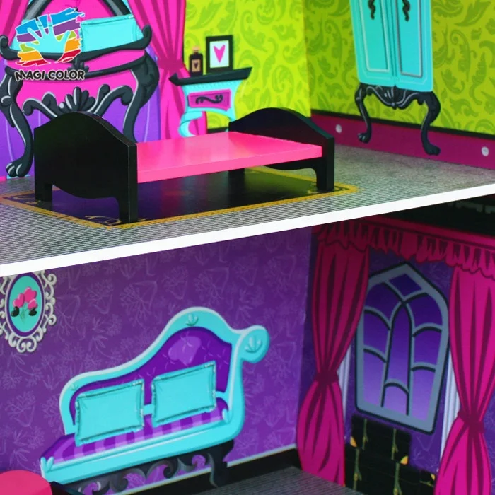 Ready To Ship dollhouse kits wooden furniture toy for role playing W06A140