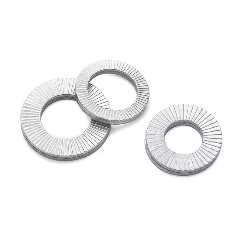 DIN25201 Double stack non-slip self-locking anti-loose washer  embedded locking gasket