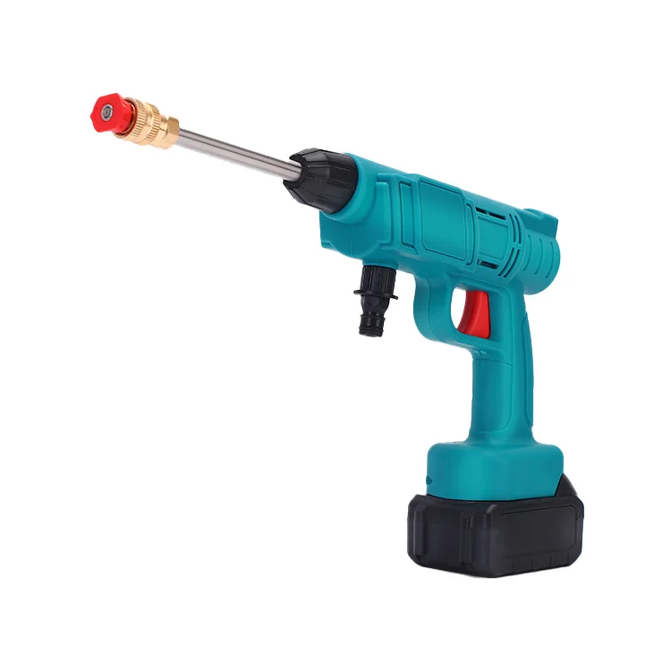 Household 24v High Pressure Cordless Car Washer Wireless Wash Spray Gun Lithium Battery Portable Car Washer