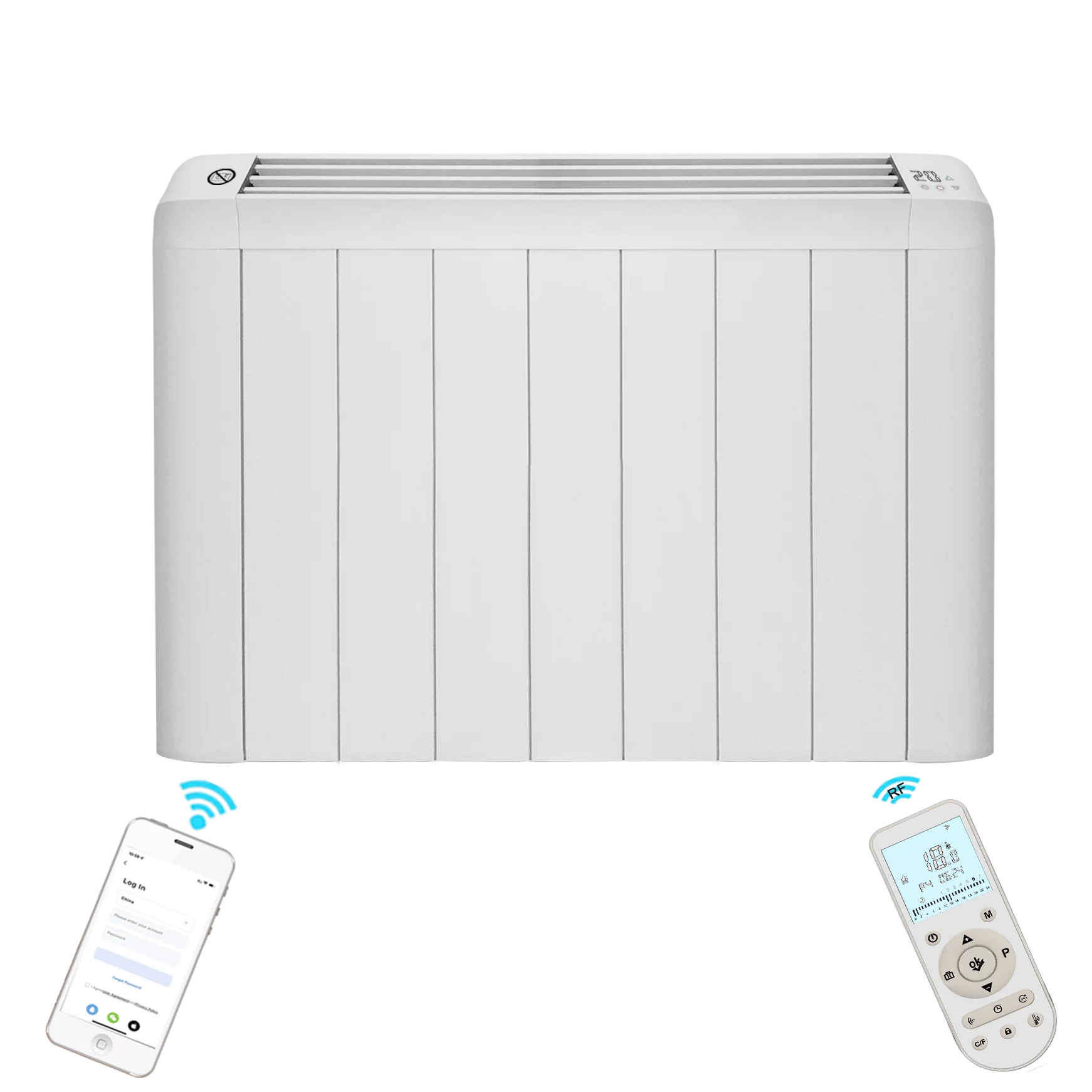 high energy efficiency Storage Heating Element with ceramic block  electric smart inertia ceramic aluminum panel room heaters