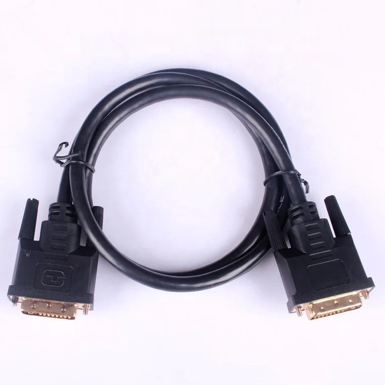  Высокая скорость DVI-D кабель со штыревыми соединителями на обоих концах для подключения кабеля W/феррита с золотым