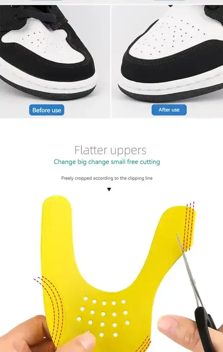 Plastic Anti-wrinkle Shoes Crease Protector Shoe Tree Toe Box Decreaser For Avoid Shoes Crease Indentation