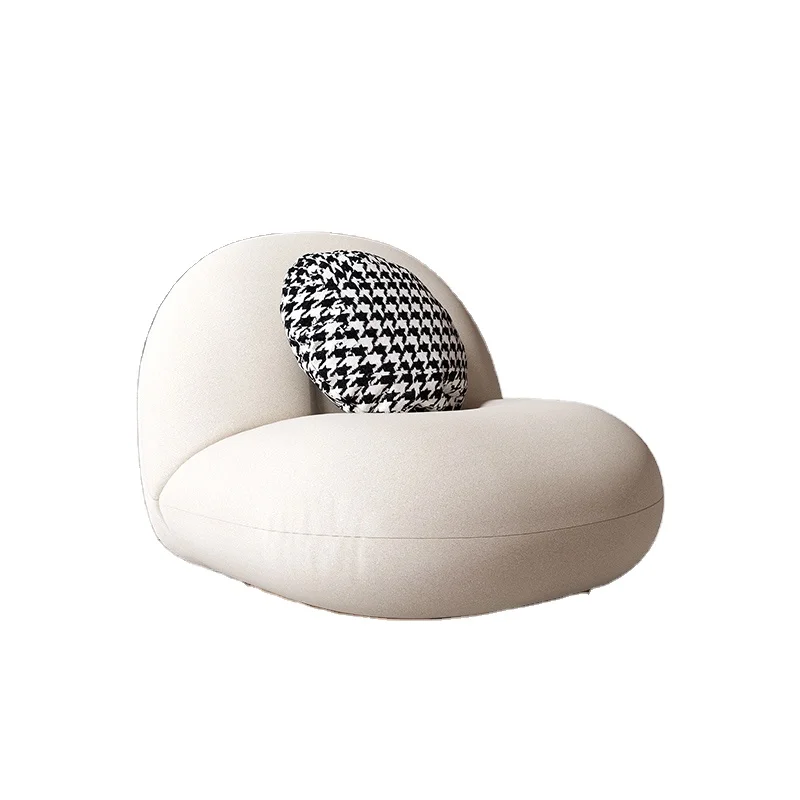 Designer Modern Home Furniture Sofa Chair Flannelette Fabric Shearling Living Room Sofa