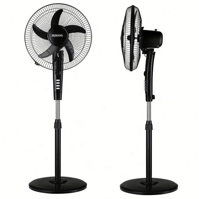 China Grounded Standard Quiet 16 18 30 Diameter Plastic Steel Aluminum Housing Indoor Silver Brown Grey Gold Colorful Fan
