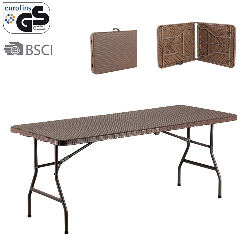 wicker furniture rattan outdoor table and chairs set,korea bbq 6ft outdoor tables with folding legs