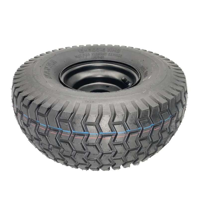 15 inch ATV Tire Tubeless 15x6.00-6 wheels For Golf Cart Lawnmower Lawn Cart Lawn Tractor