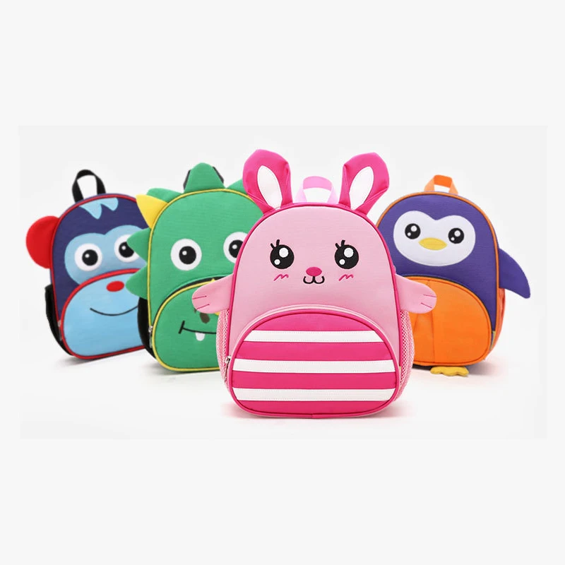 OMOI Hot Sale Custom Cute Fashion Kids Boys Toys Animal School Kindergarten Toddler  Backpack For Kids Children Girls