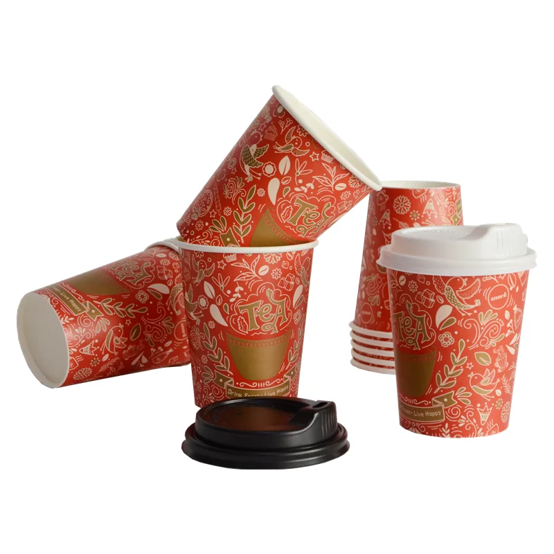 Cheap Factory Price Disposable Sanita Paper Cups 9 oz 100 Cups for Sale