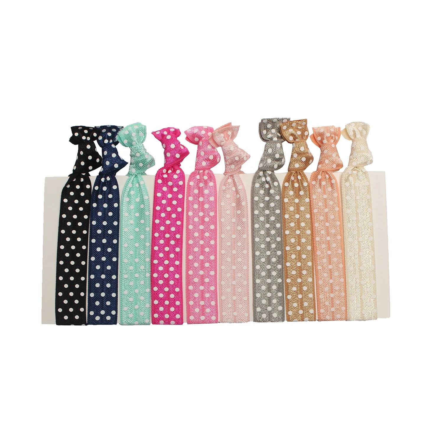 Huihuang Paper Card Set Wedding Shower Party Favors Bridesmaids Custom Print Elastic Hair Ties Bracelet