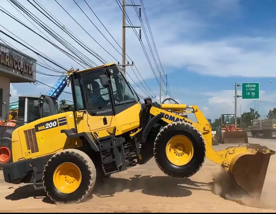 WA200-7 loader Japan-made 2 Ton Used  Front end mini loader for sale