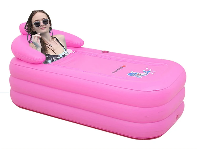 Foldable dual purpose pool inflatable  bathtub spa for Adult