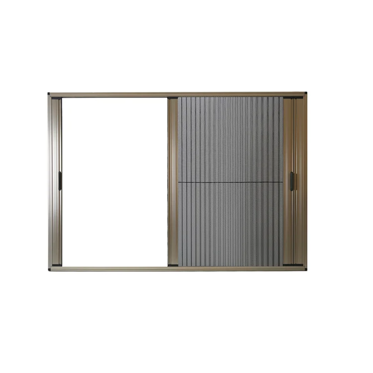 retractable pleated mesh folding screen window and door