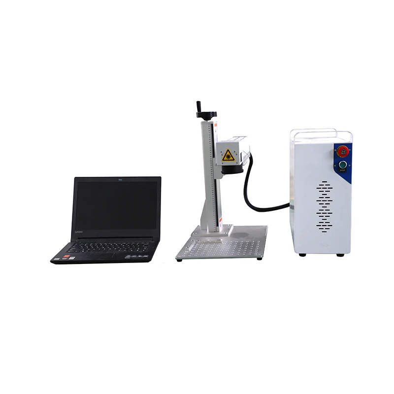 High performance flying laser marking machine finer laser marker enclosed fiber laser marking machines