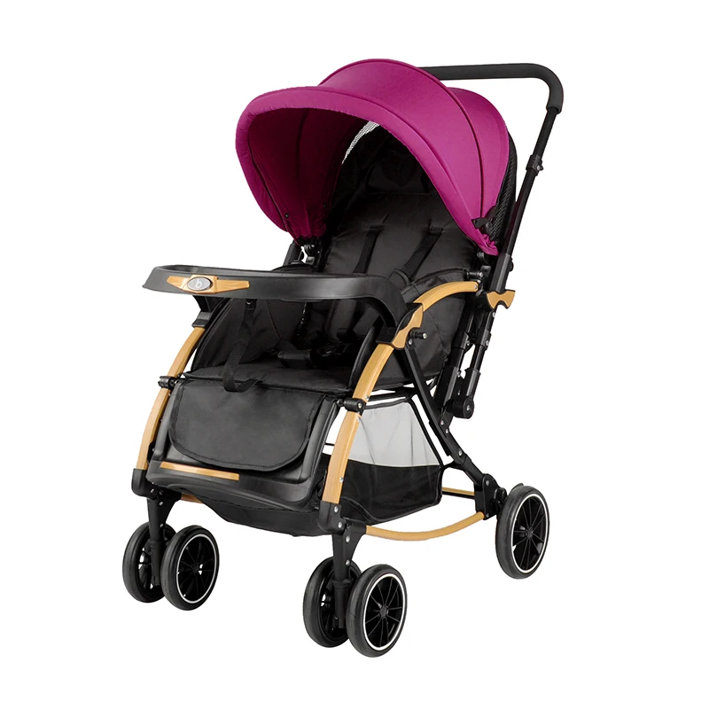 Hot sale high quality baby stroller rocking chair compact folding  with reversible handle Folding two-way baby stroller